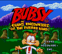 Bubsy in Claws Encounters of the Furred Kind (USA) (Beta 1)